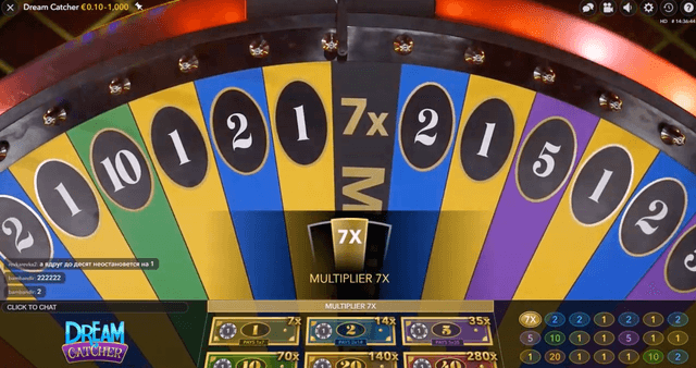 Probabilidades e pagamentos do Dream Catcher ao vivo image