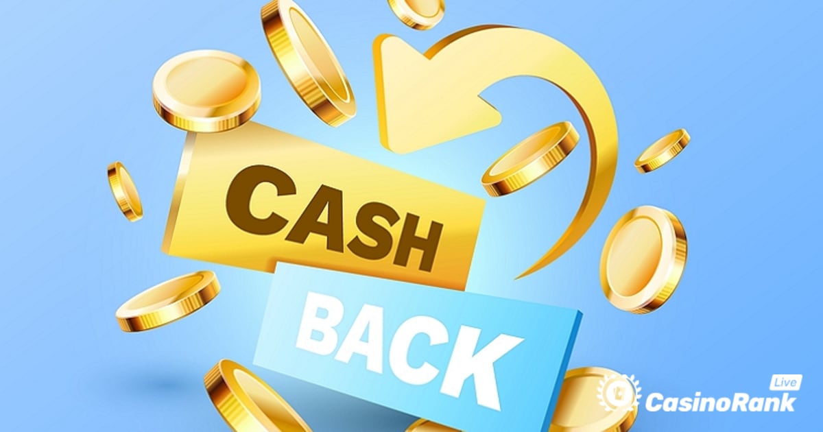 Reivindique até € 200 de cashback do Live Casino semanalmente no Slotspalace